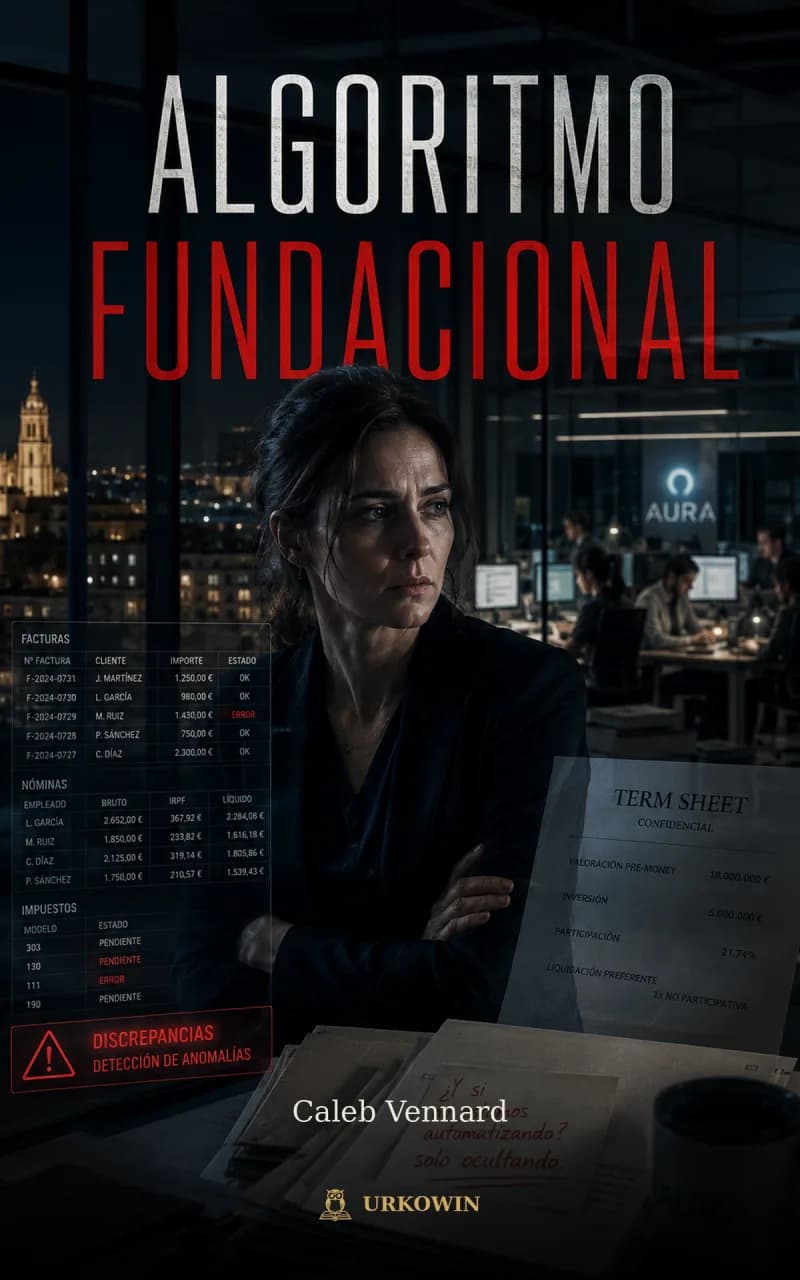 Portada de «El algoritmo fundacional», de Caleb Vennard